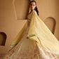 IVORY TISSUE LEHENGA SET