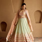 MINT GREEN TISSUE LEHENGA SET
