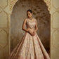 IVORY RESHAM TISSUE LEHENGA SET