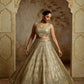 IVORY ZARI TISSUE LEHENGA SET