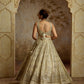 IVORY ZARI TISSUE LEHENGA SET