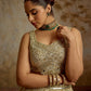 IVORY ZARI TISSUE LEHENGA SET