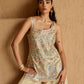 IVORY TISSUE PATCH KURTA SHARARA SET