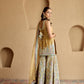 MUSTARD PATCH SILK KURTA GARARA SET