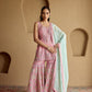 PINK TISSSUE KURTA GARARA SET