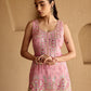 PINK TISSSUE KURTA GARARA SET