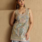 GREY TISSUE PATCH KURTA SHARARA SET