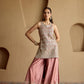 PINK SILK KURTA SHARARA SET