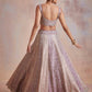 Dual coloured Lehenga Set in Plum Rose