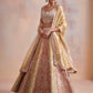 Dual coloured Lehenga Set in Rust Mustard