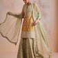 Mustard Sage Green Kurta Set