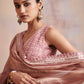 Old Rose Slub Lehenga Set