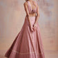 Old Rose Slub Lehenga Set