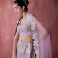 Champagne Floral Lehenga Set