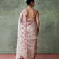 White Pearl Saree Set