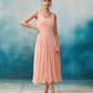 Peach Georgette Cape Set