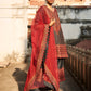 Side Pleated Kurta Set with Mirror work