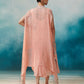 Peach Georgette Cape Set