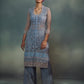 Ice Blue Sheer Kurta Set