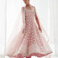 Pink Net Anarkali Set