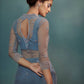 Ice Blue Sheer Kurta Set