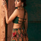 Silk Lehenga Set with Applique Patchwork