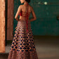 Silk Lehenga Set with Threadwork