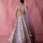 Champagne Floral Lehenga Set