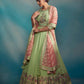 Lime Green Anarkali Set