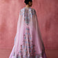 Pink Floral Cape Set